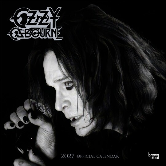 BrownTrout; Ozzy Osbourne OFFICIAL | 2027 12 x 24 Inch (Hanging) Monthly Square Wall Calendar; Category:Wall Calendars; Image:1